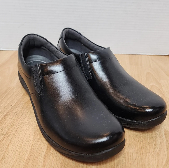 Dansko Black Leather Nora Slip On Clogs nursing shoes wome size EU 40. - Picture 12 of 12